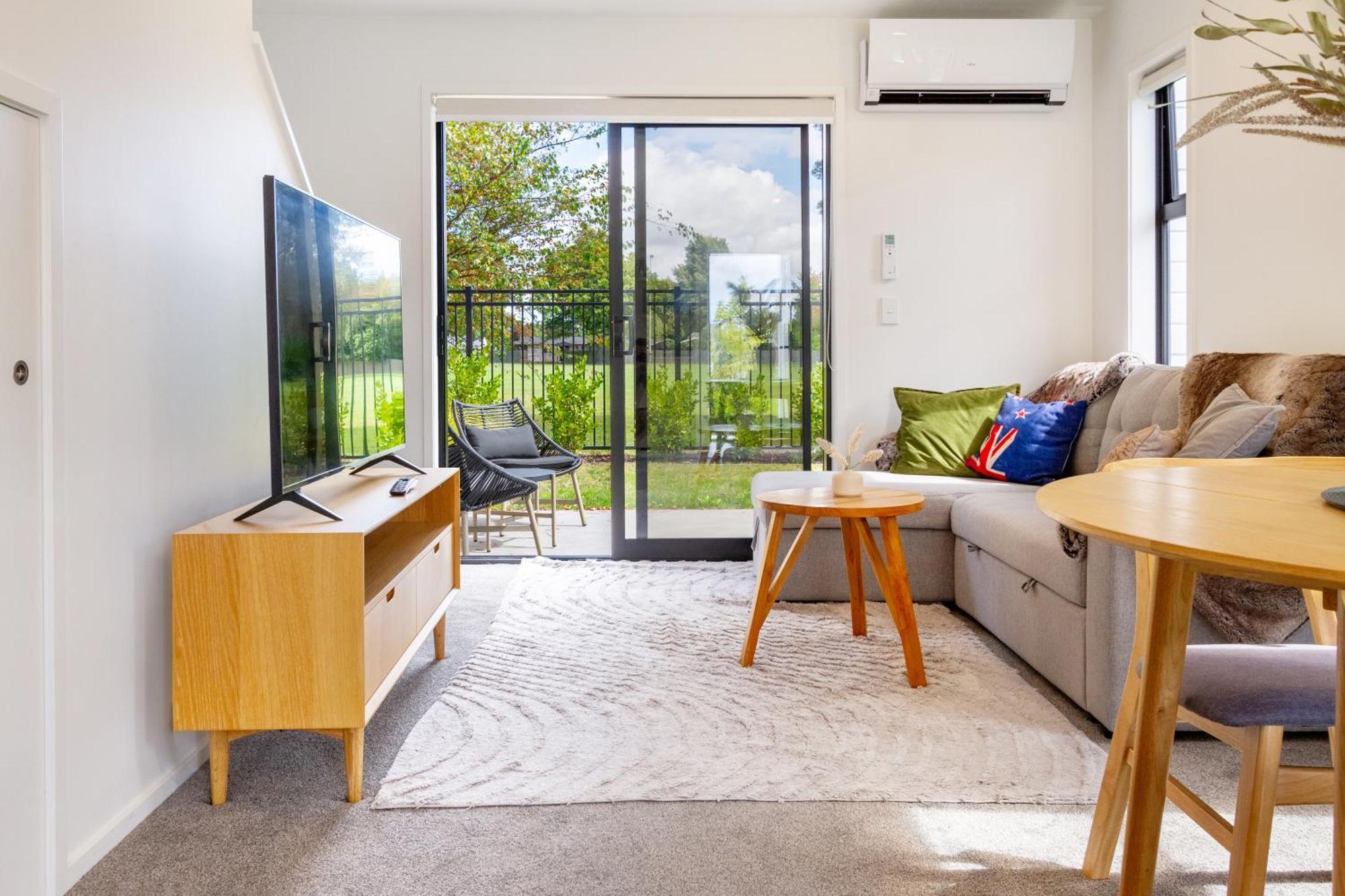 Escape At The Park: 1 Bed 1 Bath W/Carpark Apartment Christchurch Luaran gambar